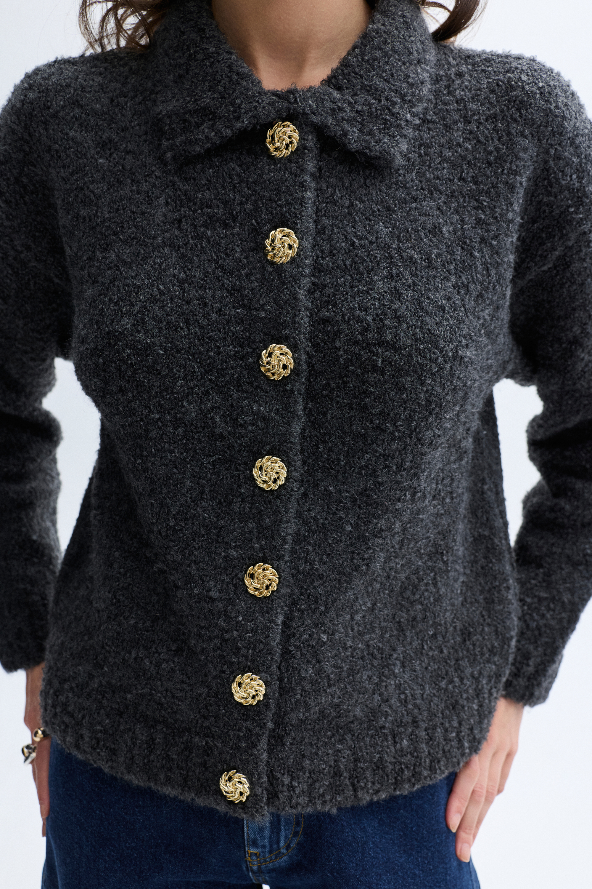 POLO YAKA DÜĞMELİ TRİKO HIRKA