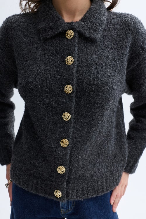 POLO YAKA DÜĞMELİ TRİKO HIRKA