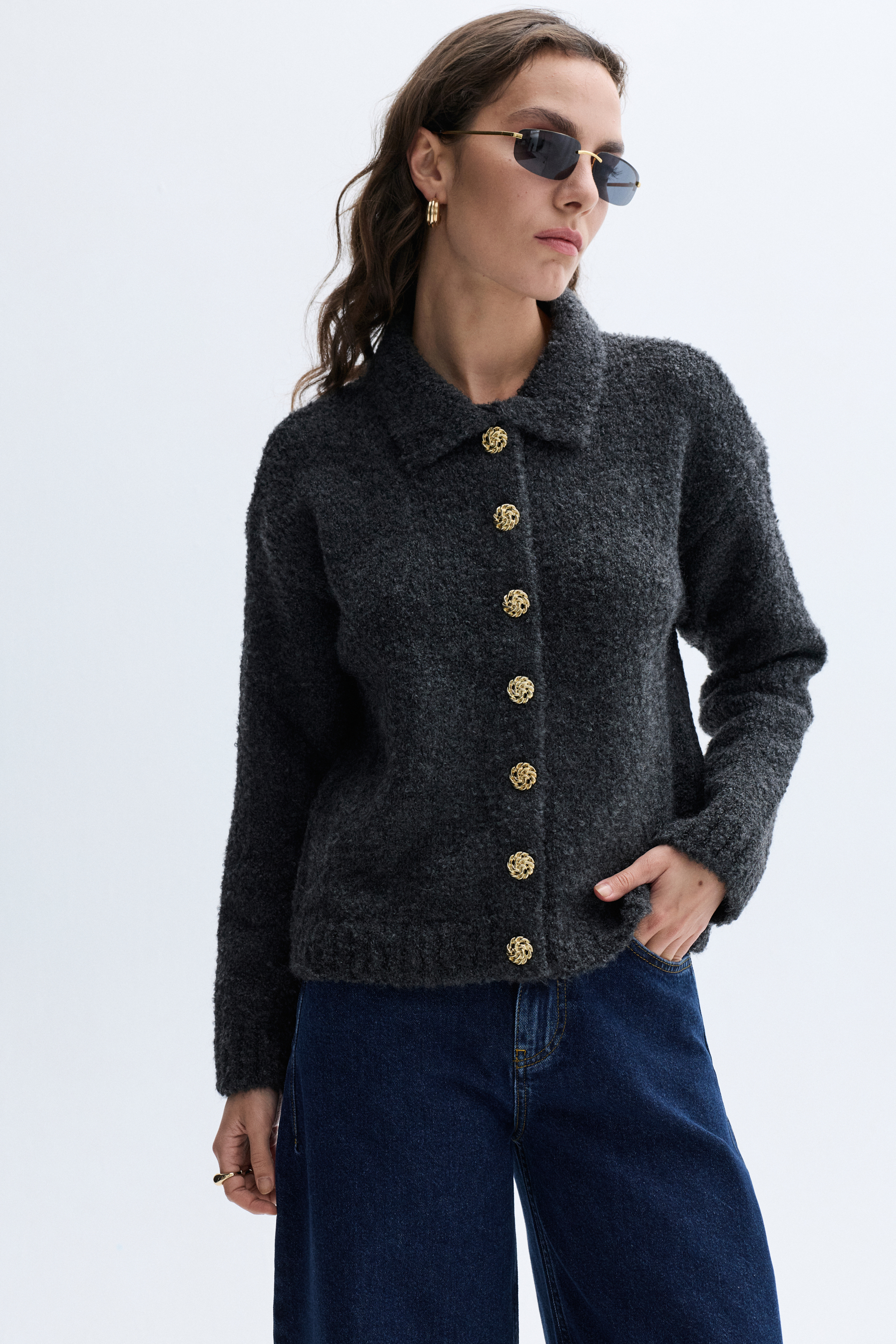 POLO YAKA DÜĞMELİ TRİKO HIRKA