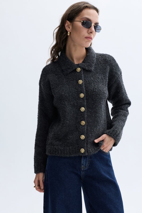 POLO YAKA DÜĞMELİ TRİKO HIRKA