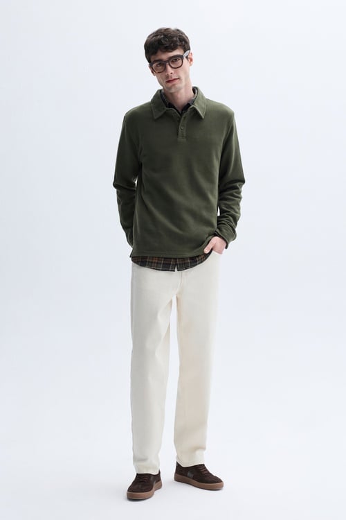 POLO YAKA SWEATSHIRT