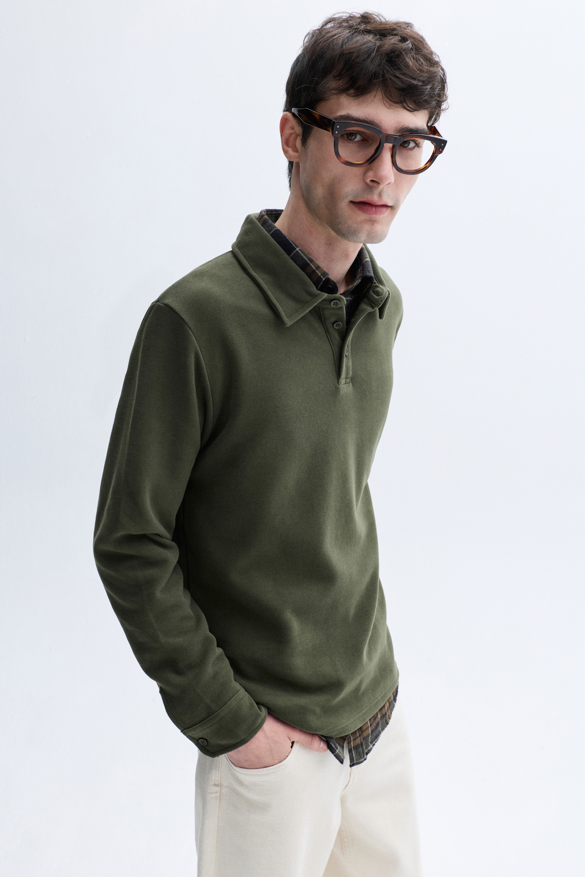 POLO YAKA SWEATSHIRT