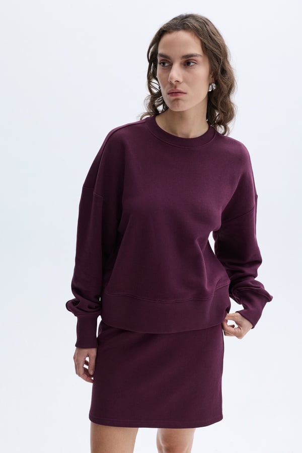 LOOSE FIT BİSİKLET YAKA SWEATSHIRT