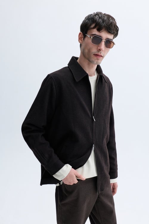  YÜN KARIŞIMLI CASUAL CEKET