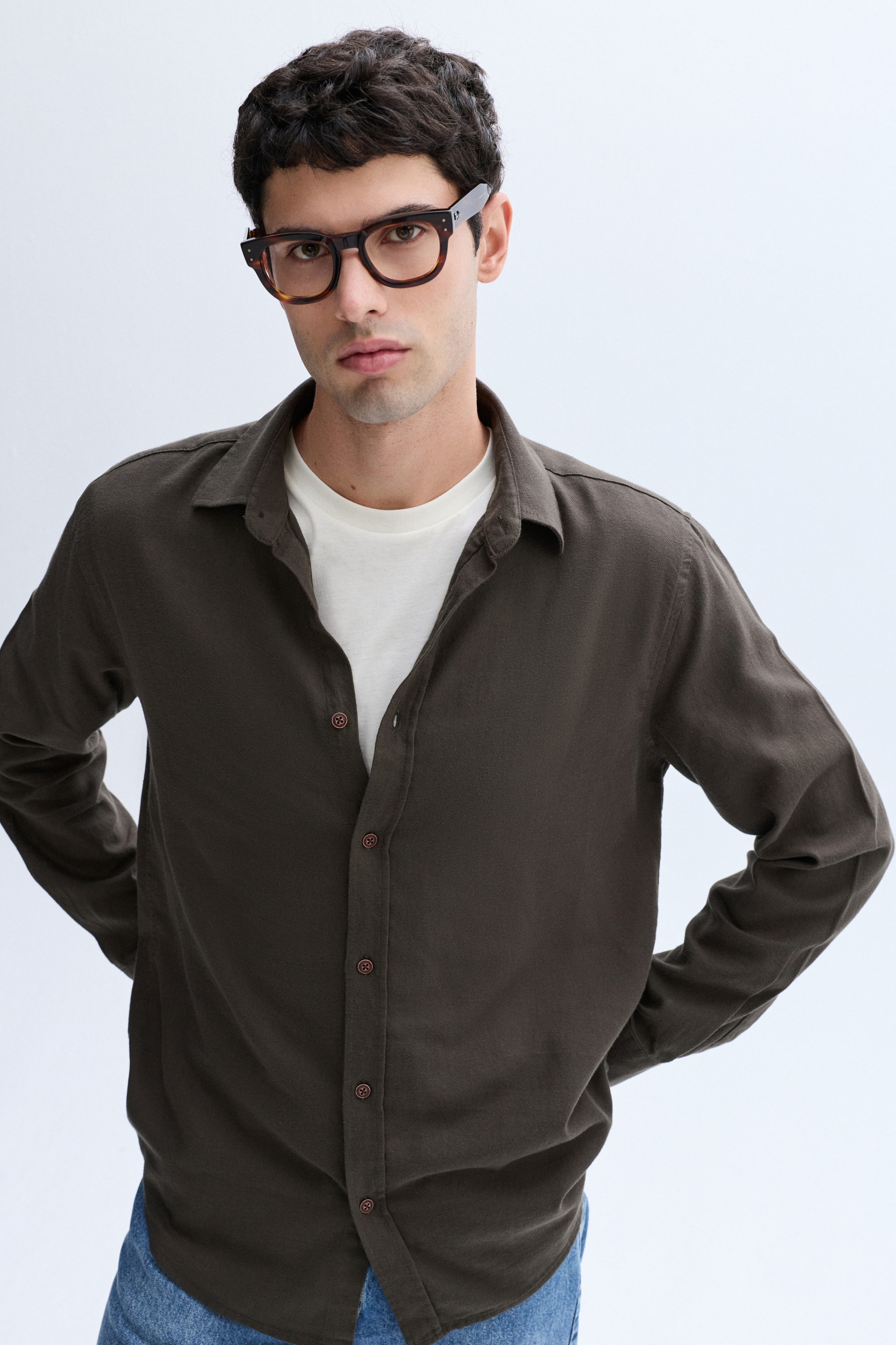 REGULAR FIT UZUN KOLLU GÖMLEK