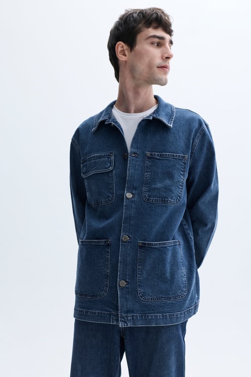  ÇOK CEPLİ CASUAL JEAN CEKET