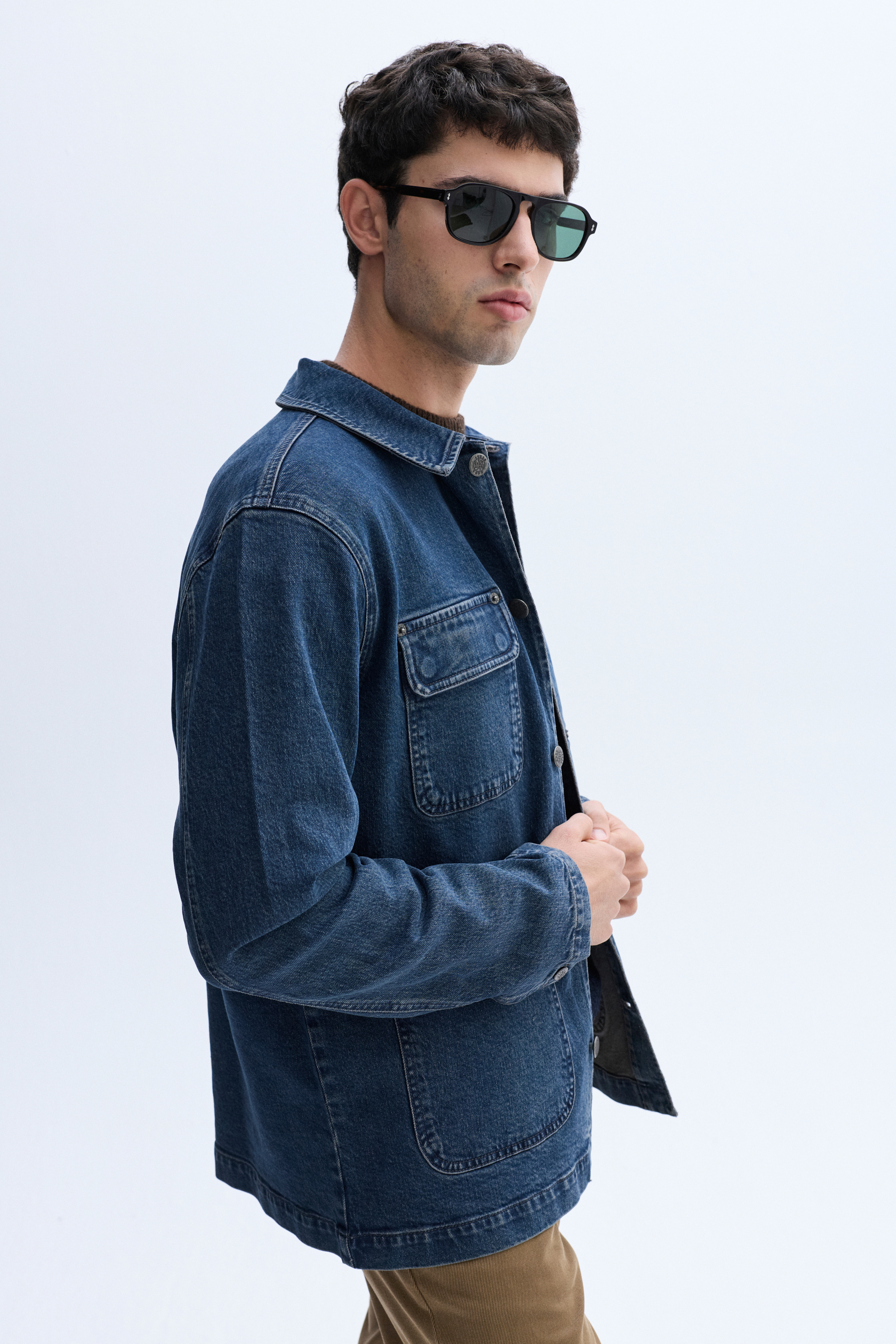 ÇOK CEPLİ CASUAL JEAN CEKET