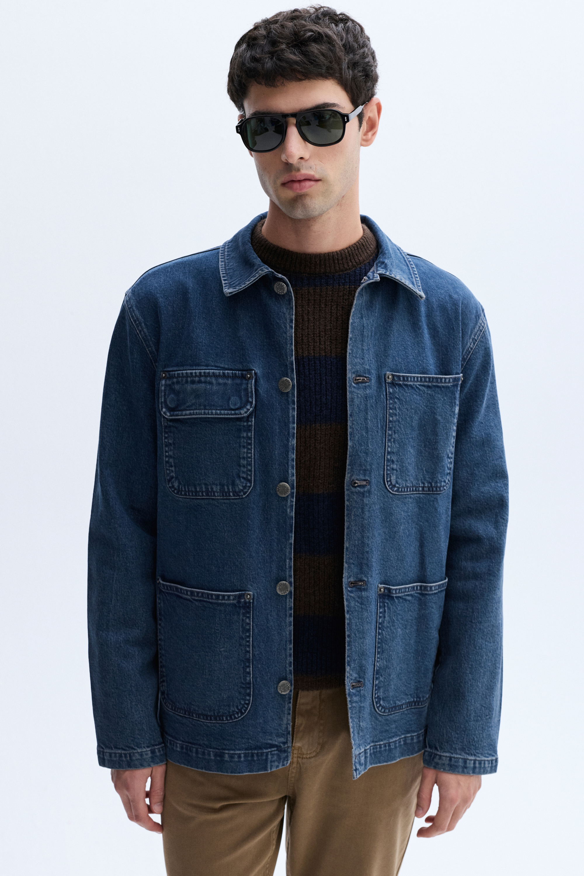 ÇOK CEPLİ CASUAL JEAN CEKET