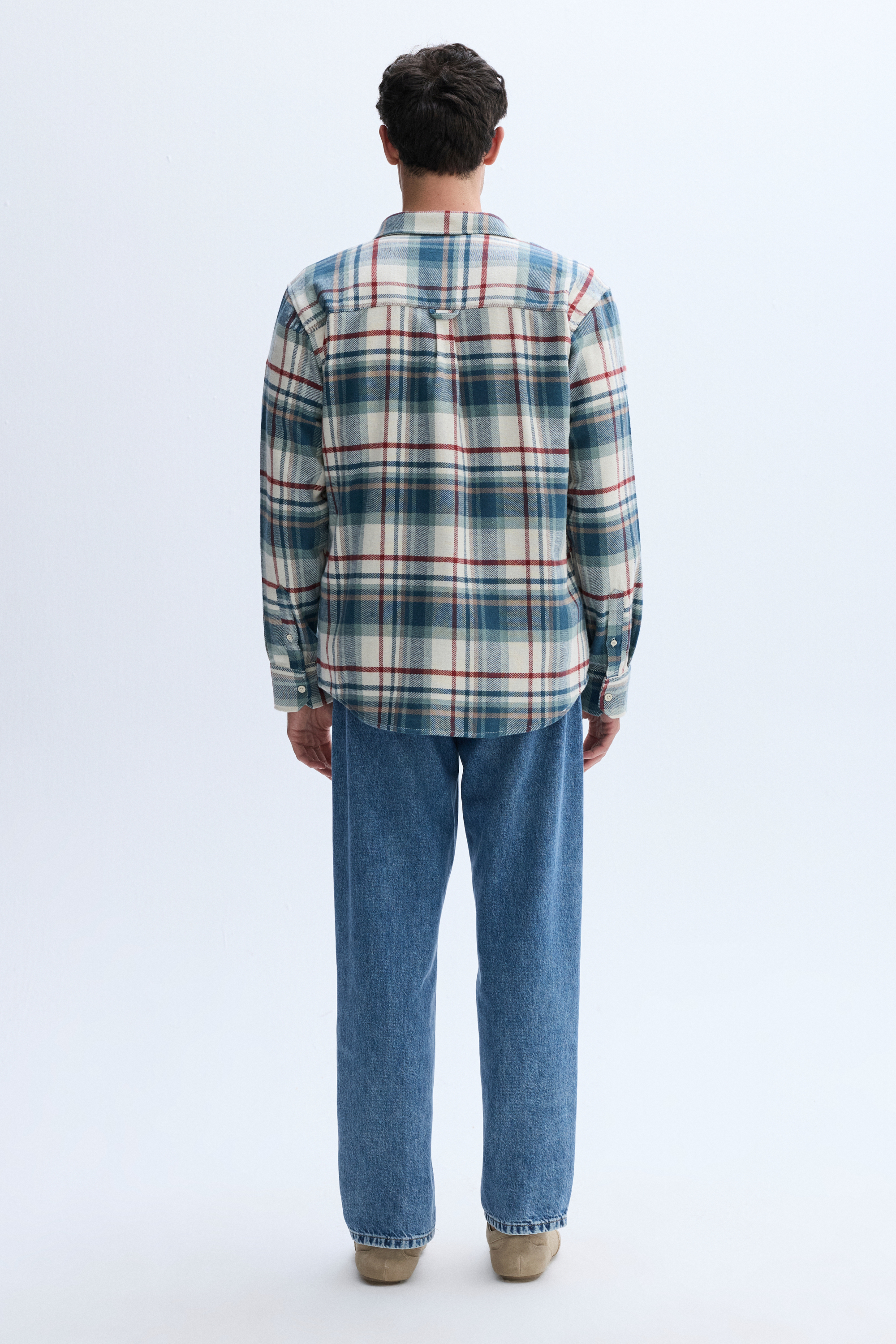 EKOSELİ REGULAR FIT ÇİFT CEPLİ CASUAL GÖMLEK