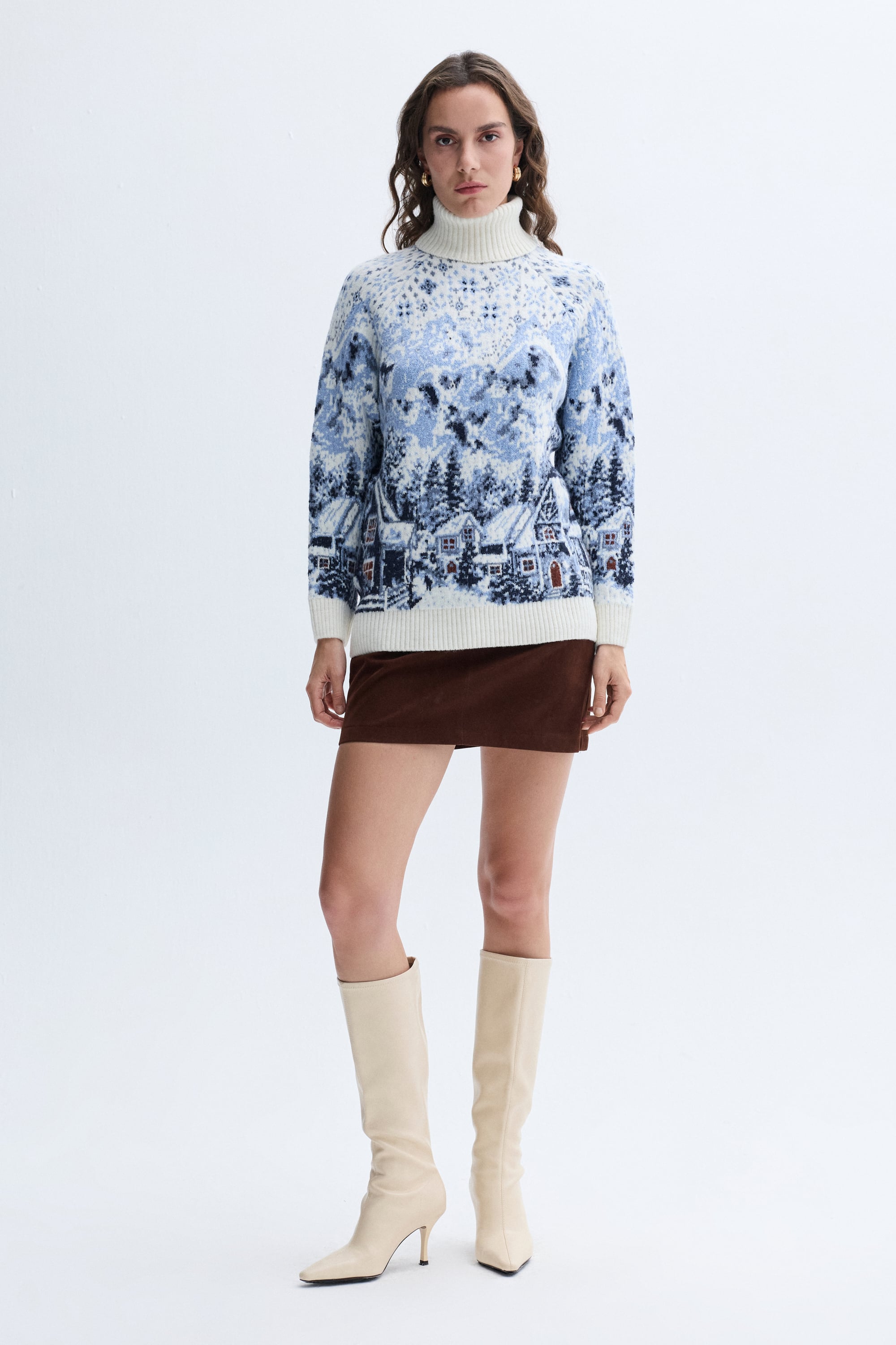 LOOSE FIT JAKARLI BALIKÇI YAKA KAZAK