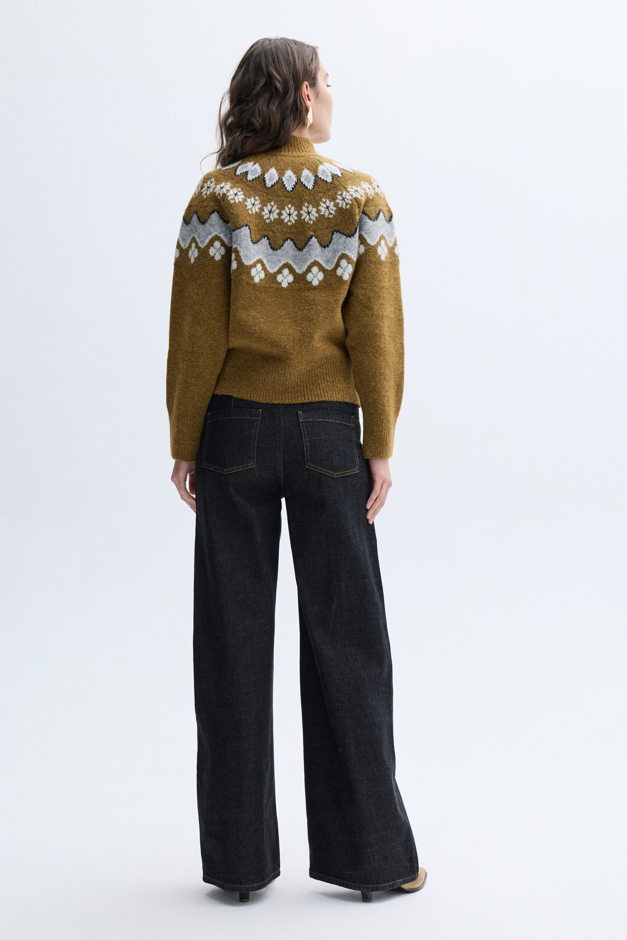 JAKARLI LOOSE FIT BALIKÇI YAKA KAZAK