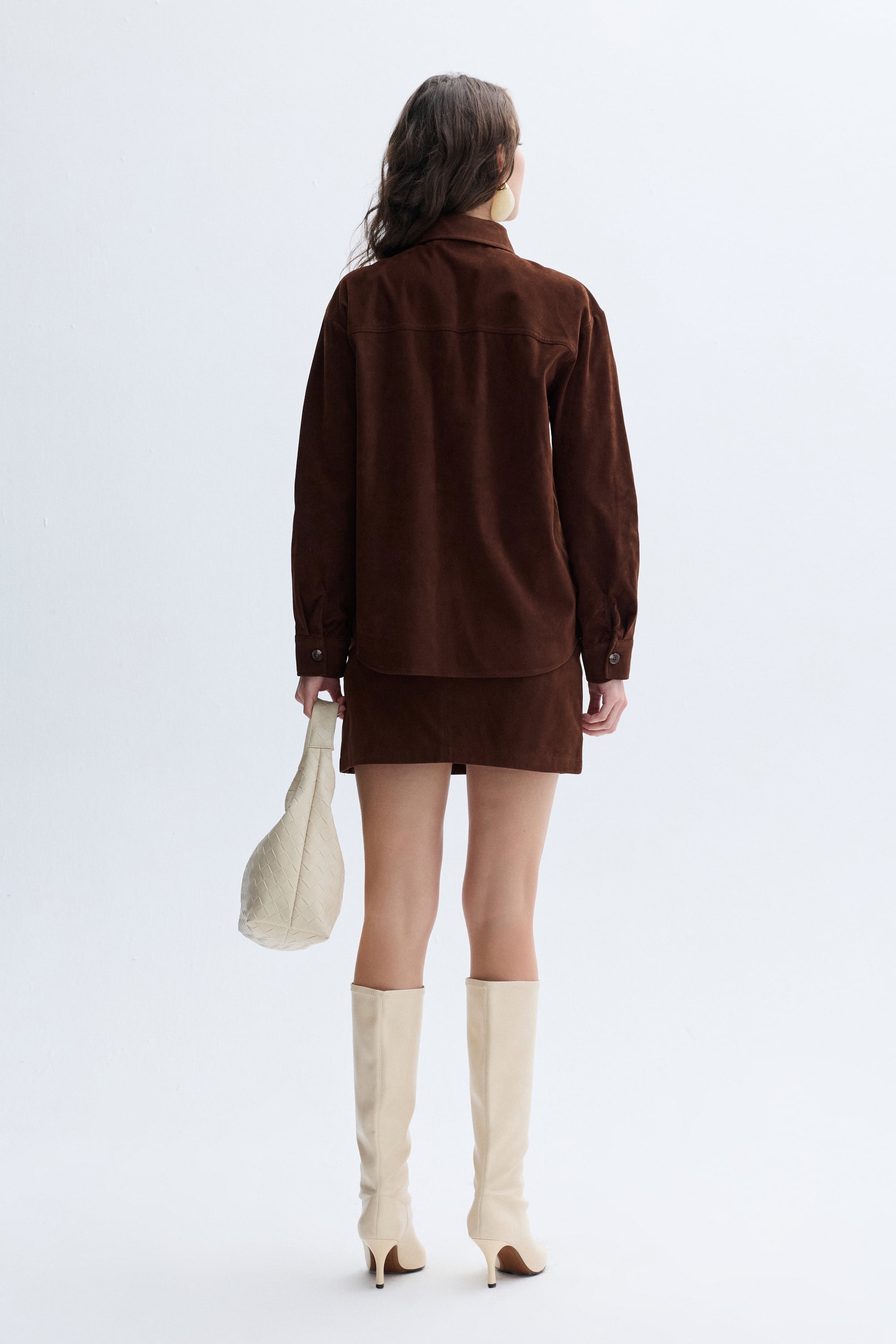 SÜET DOKULU MİNİ ETEK