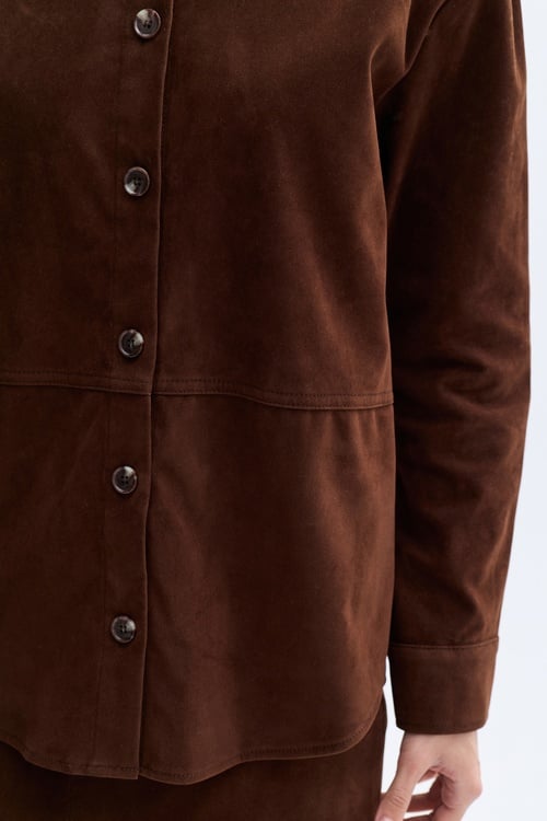 OVERSIZE SÜET DOKULU CASUAL CEKET