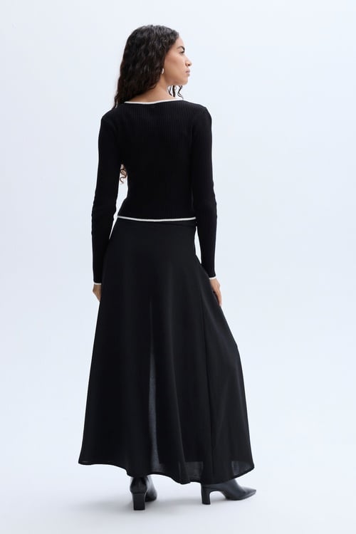 YIRTMAÇLI MİDİ ETEK