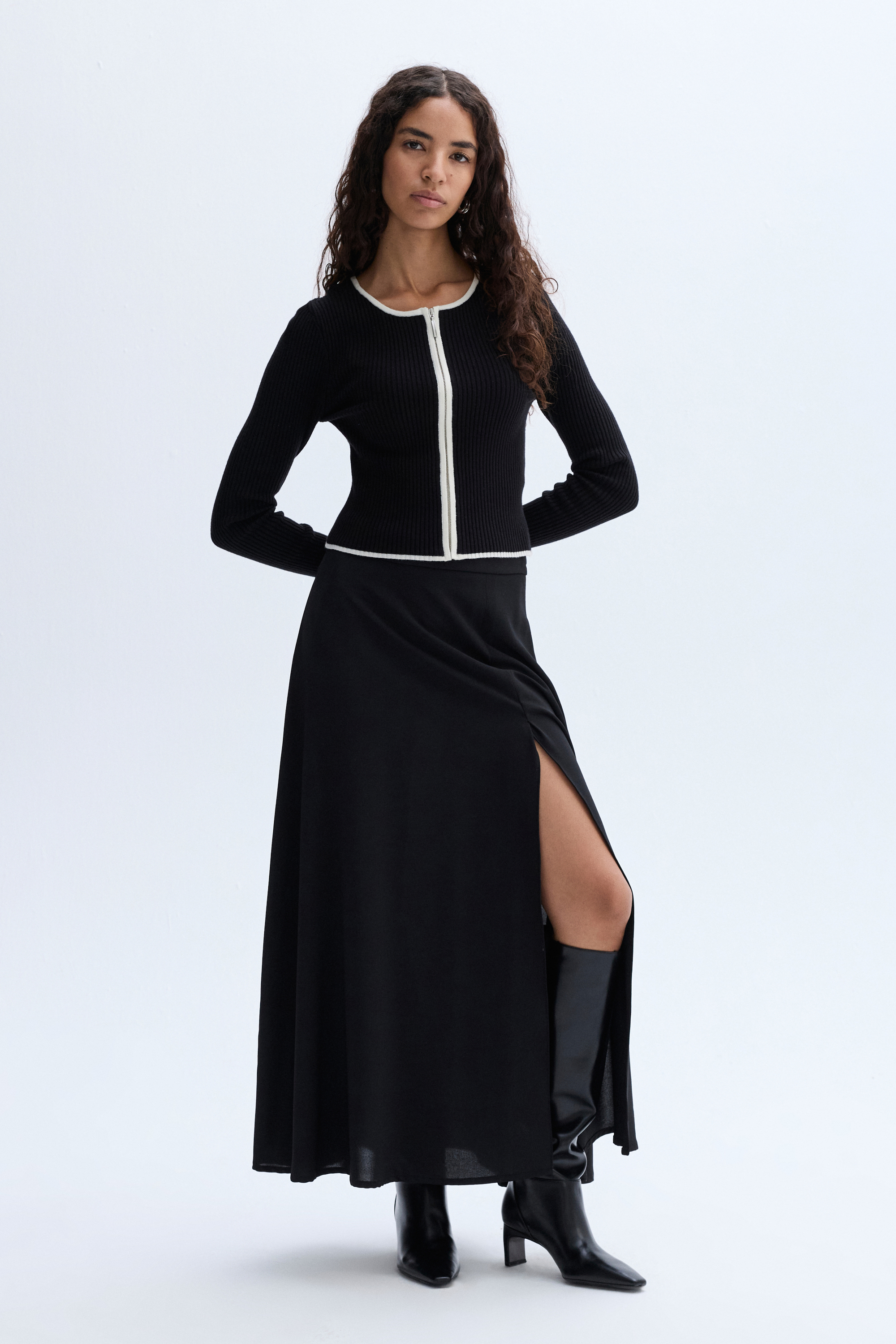 YIRTMAÇLI MİDİ ETEK