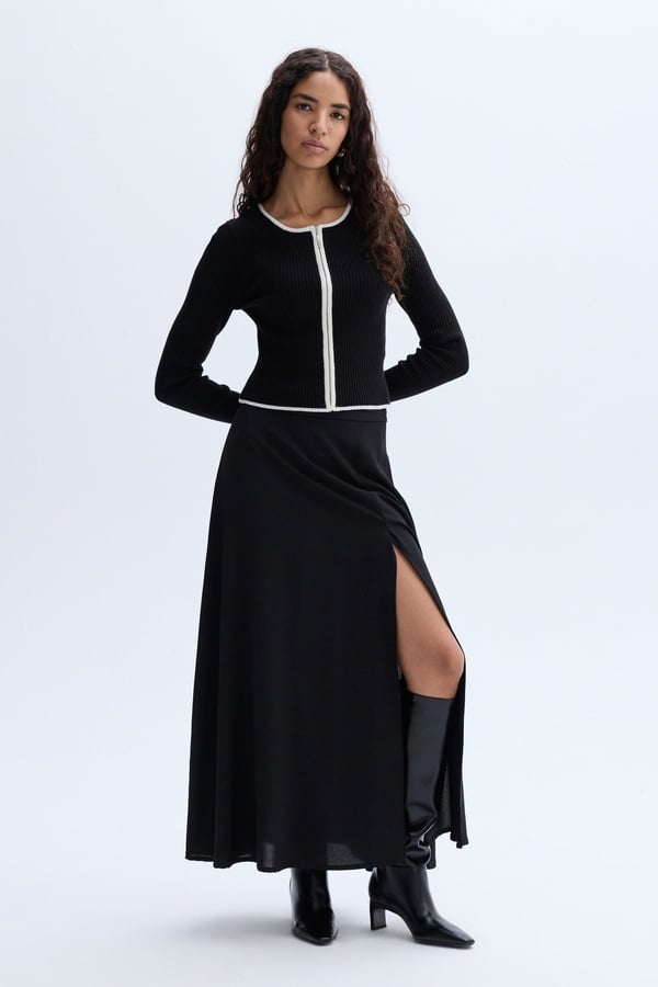 YIRTMAÇLI MİDİ ETEK