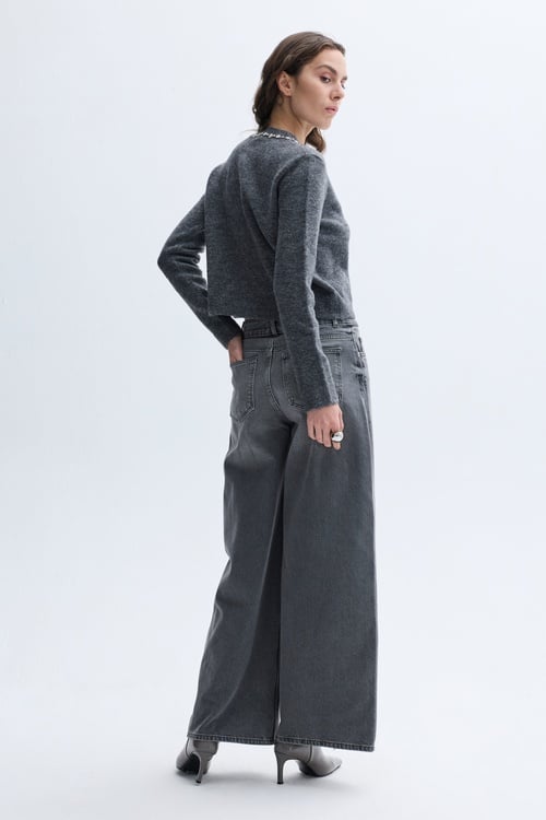 TAŞLI BİSİKLET YAKA KAZAK