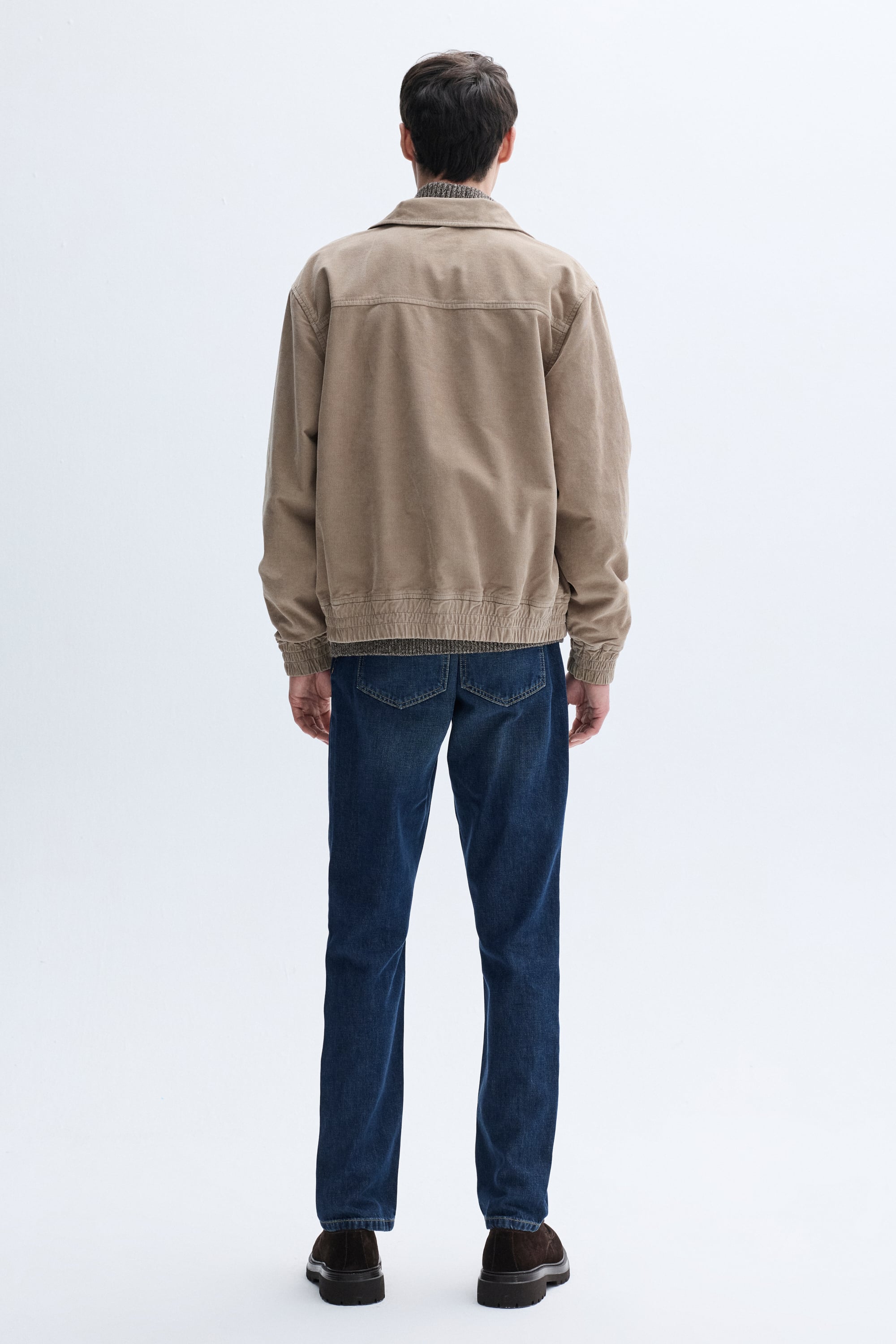 REGULAR FIT KADİFE DOKULU BOMBER CEKET