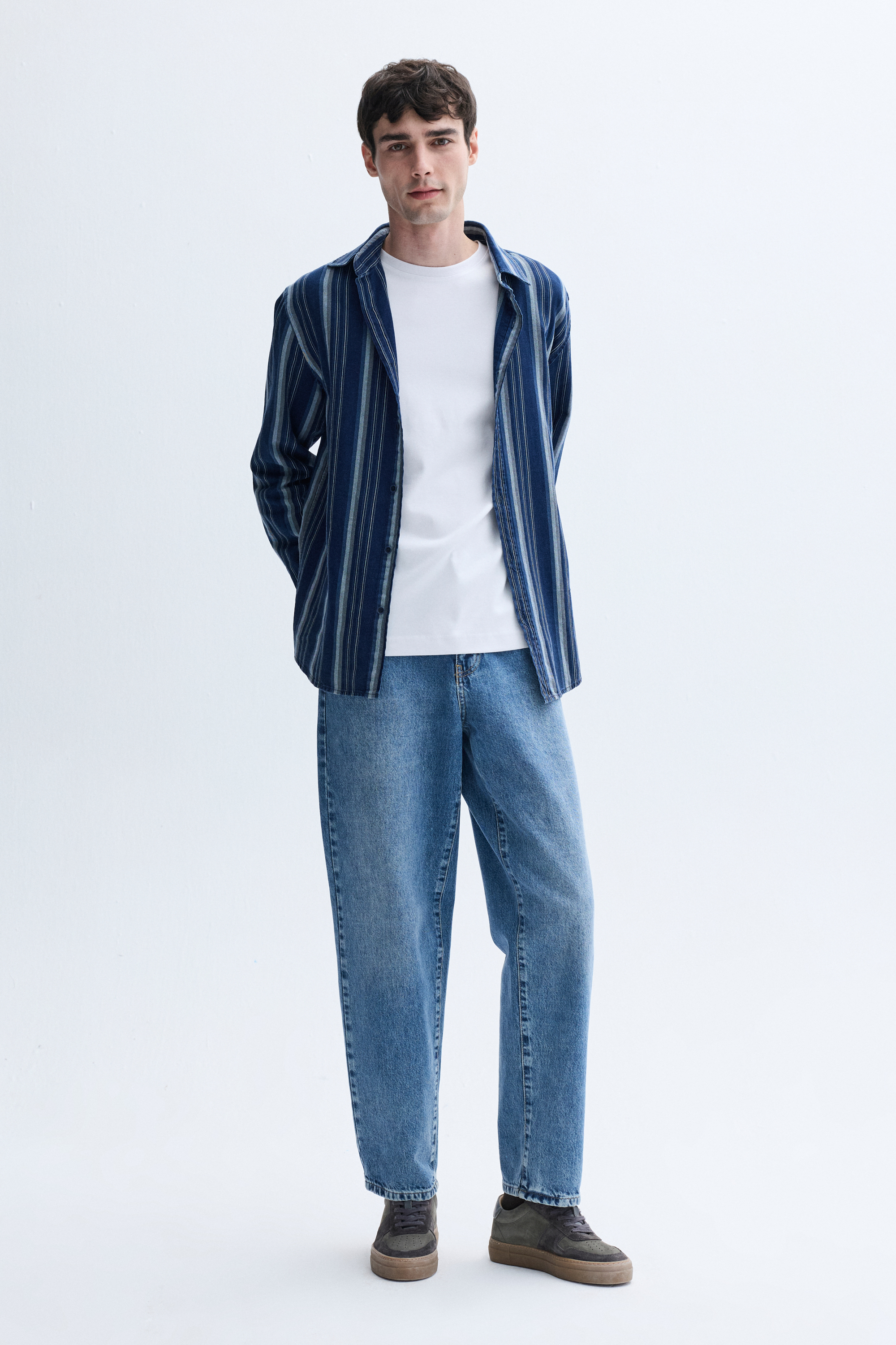 ÇİZGİLİ REGULAR FIT UZUN KOLLU GÖMLEK