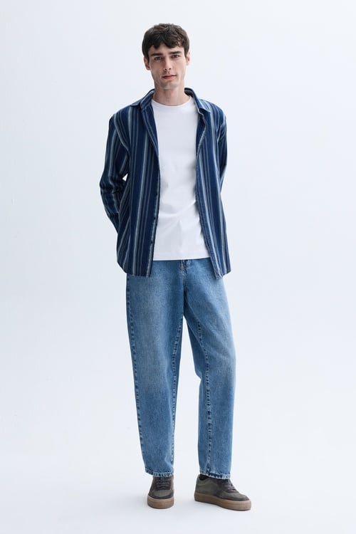 ÇİZGİLİ REGULAR FIT UZUN KOLLU GÖMLEK