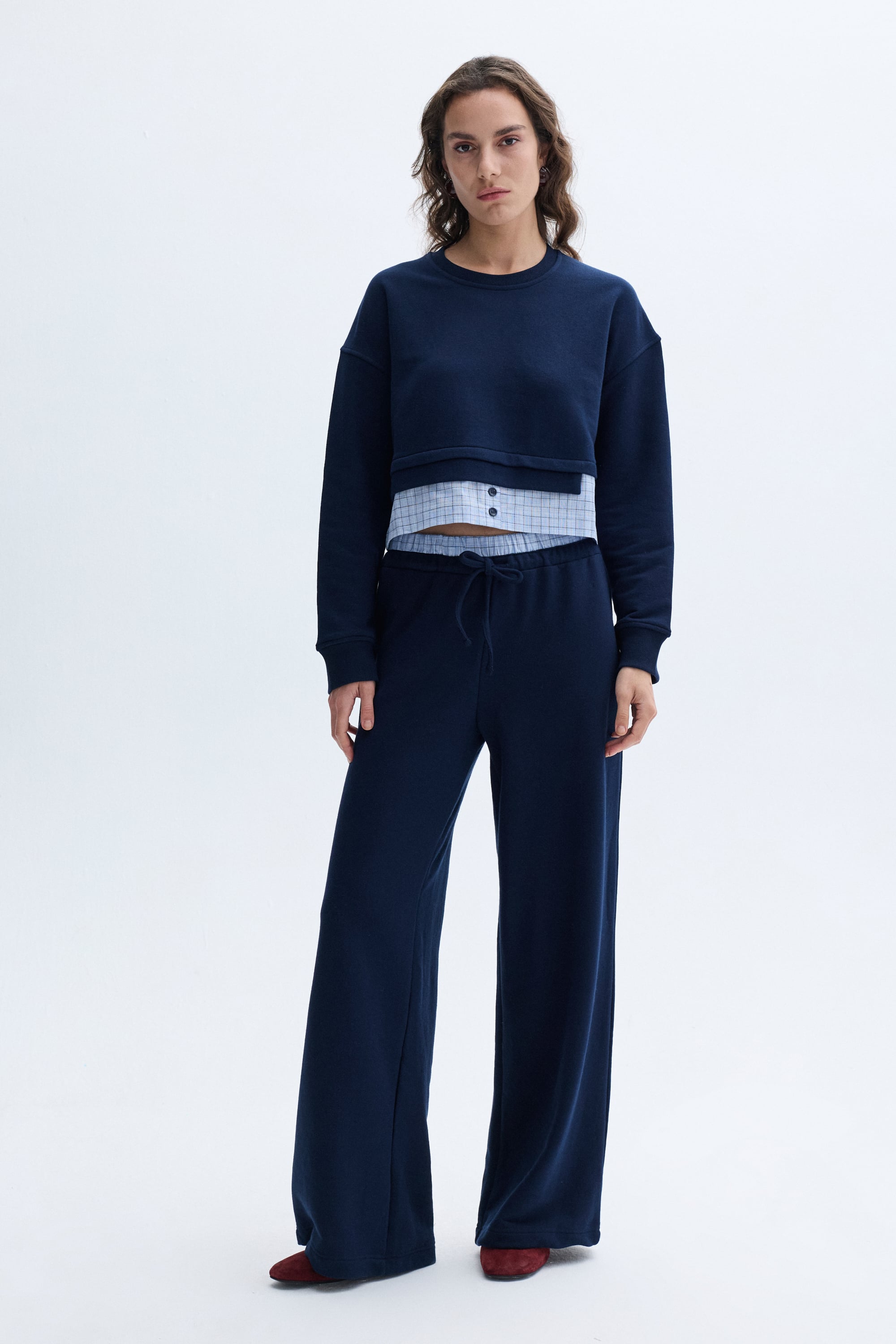 BELİ LASTİKLİ WIDE LEG PANTOLON