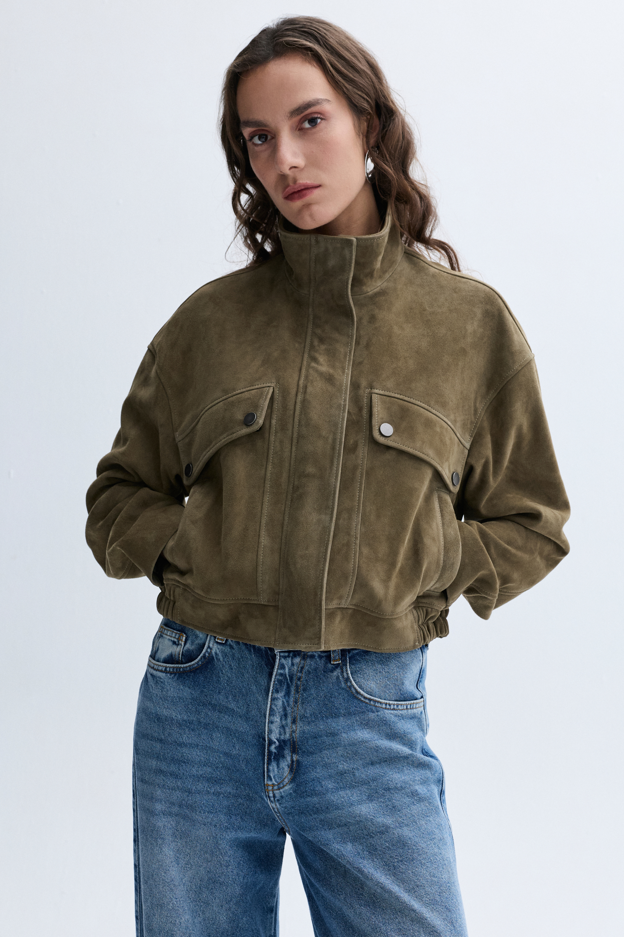 HAKİKİ DERİ OVERSIZE TRUCKER CEKET