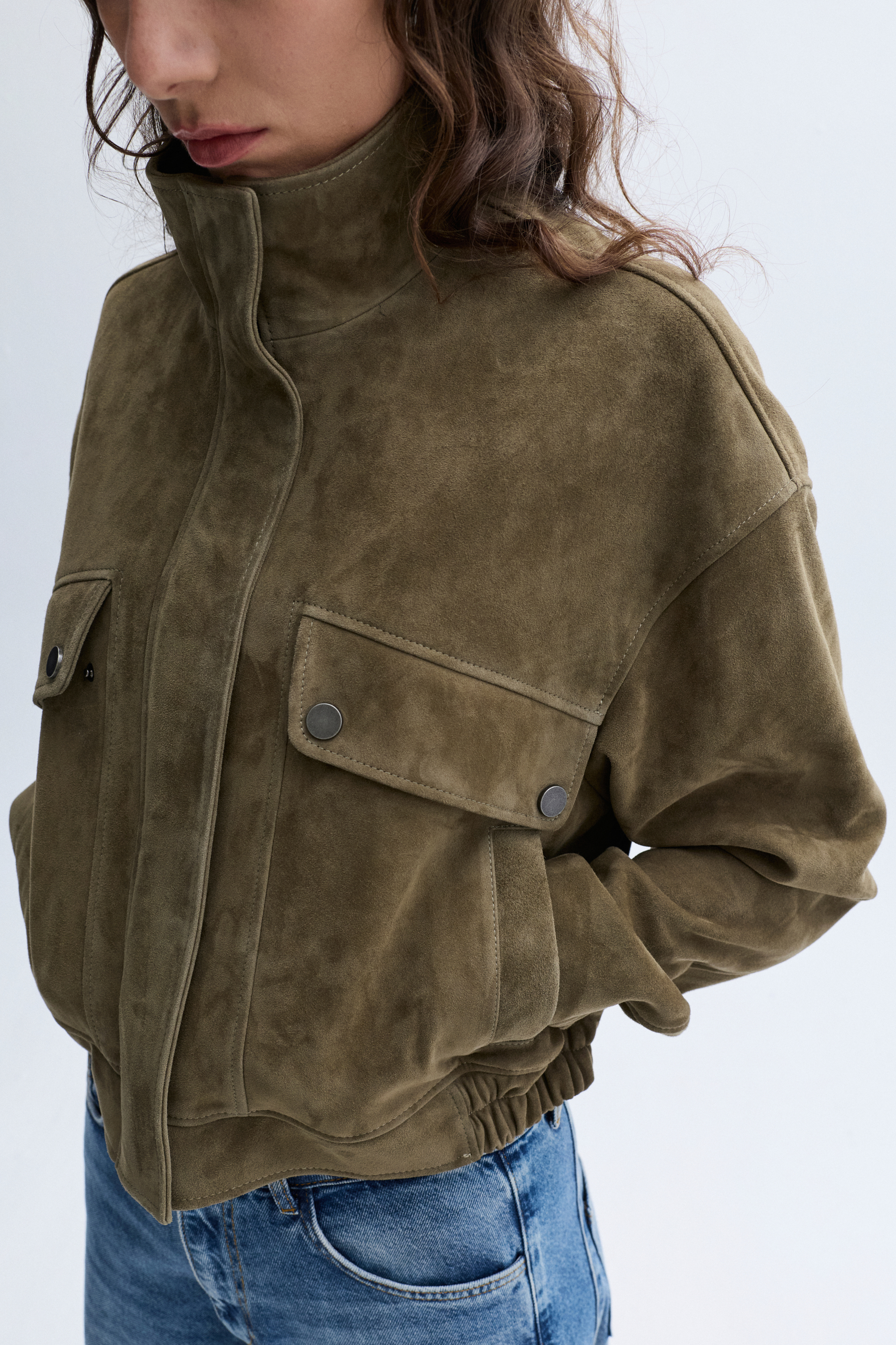 HAKİKİ DERİ OVERSIZE TRUCKER CEKET