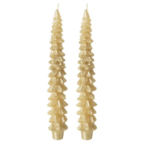 JOY PINETREE 2'Lİ SET MUM GOLD