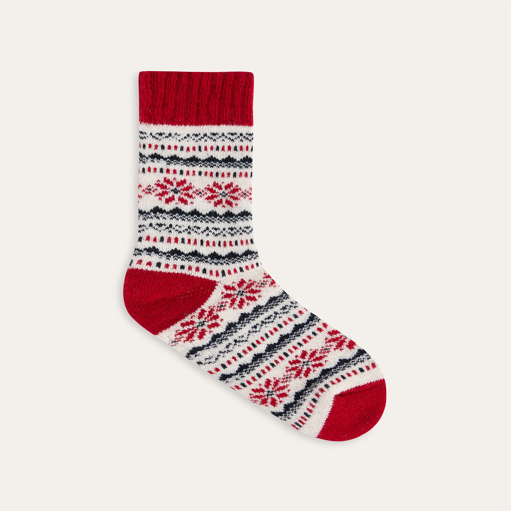 YÜN KARIŞIMLI DESENLİ SOKET ÇORAP