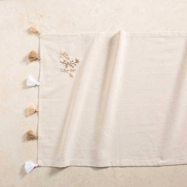 Mudo Home  Bessy Nakışlı Runner Ekru 50X130