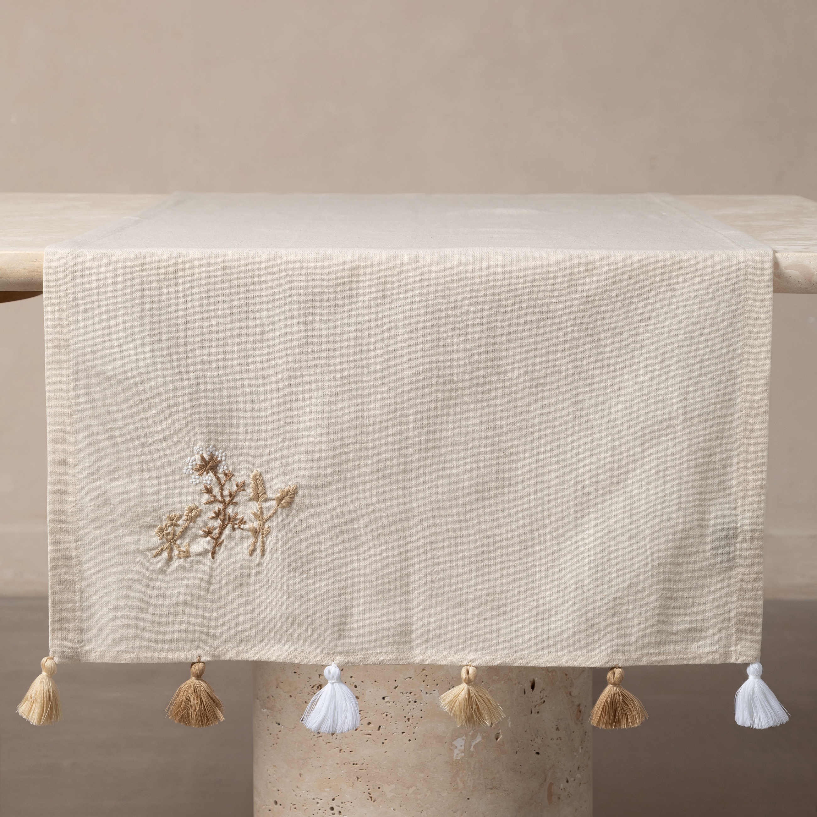 BESSY NAKIŞLI RUNNER EKRU 50X130