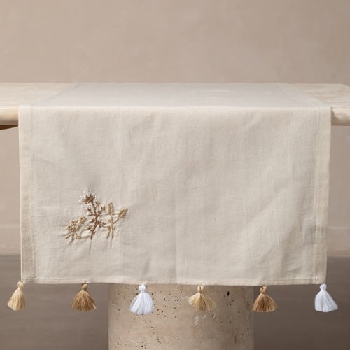 BESSY NAKIŞLI RUNNER EKRU 50X130