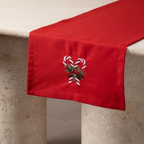 JOY NAKIŞLI RUNNER KIRMIZI 40X140