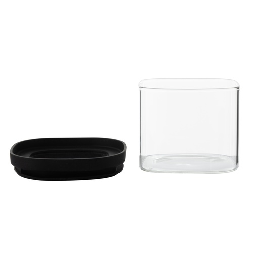  KARE CAM KAVANOZ SİLİKON-CAM KAPAK 600 ML