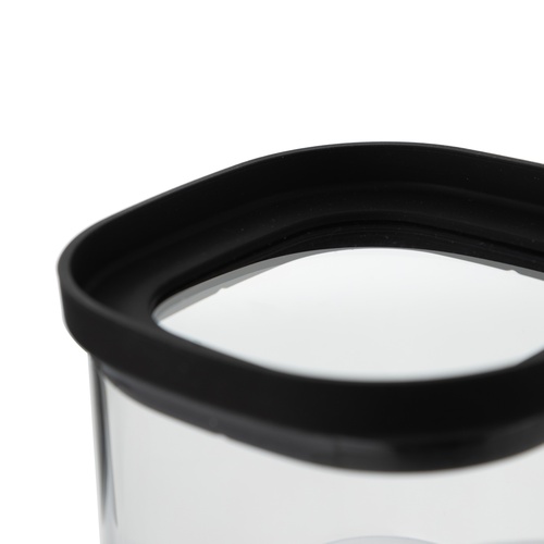  KARE CAM KAVANOZ SİLİKON-CAM KAPAK 600 ML