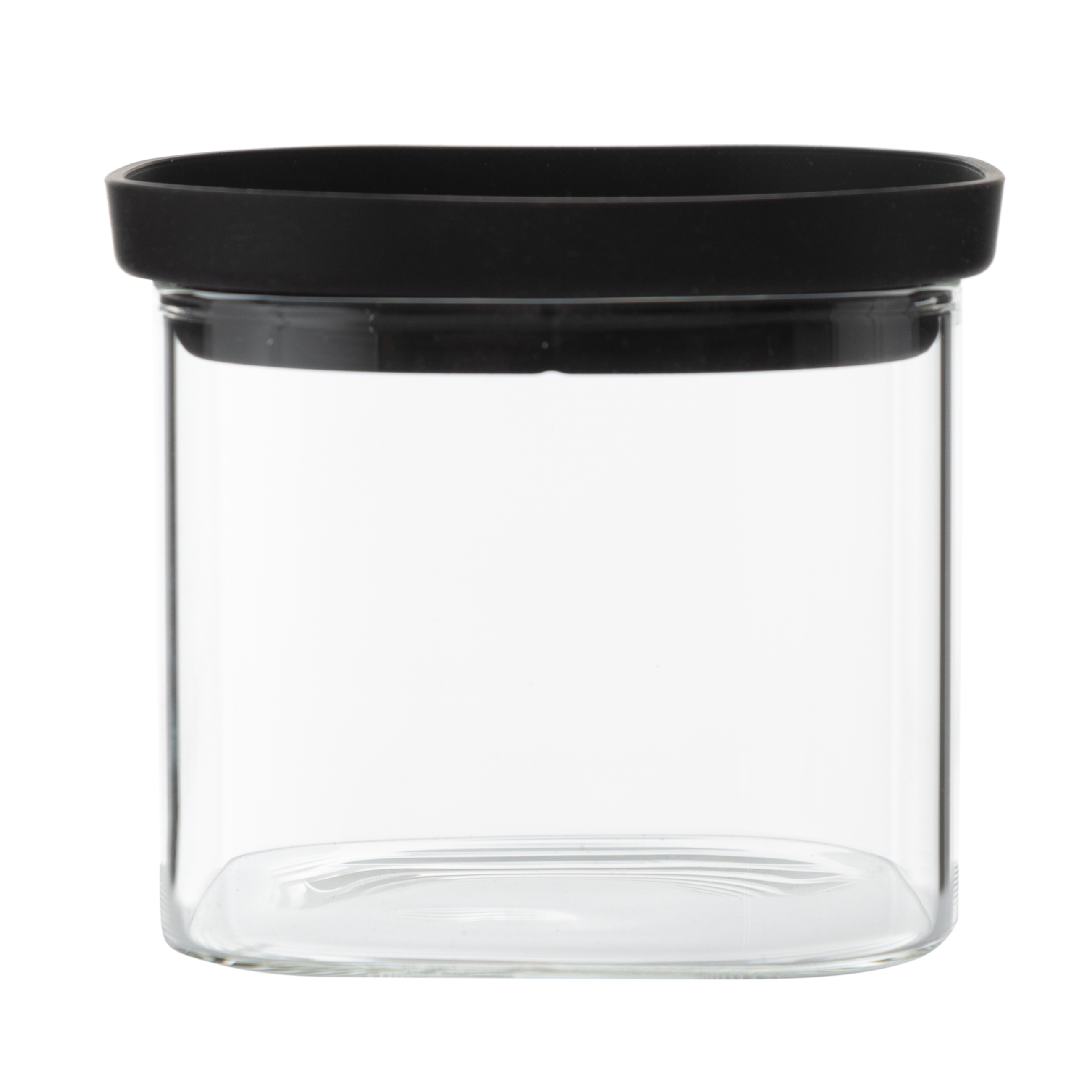 KARE CAM KAVANOZ SİLİKON-CAM KAPAK 600 ML