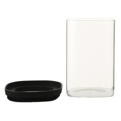  KARE CAM KAVANOZ SİLİKON-CAM KAPAK 1200 ML