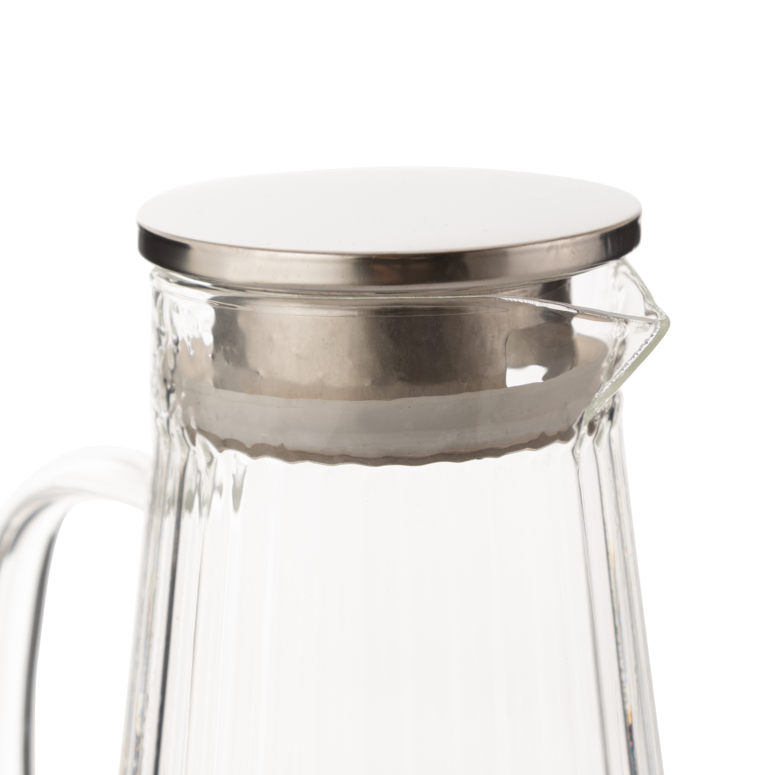 METAL KAPAKLI CAM SÜRAHI 1800 ML