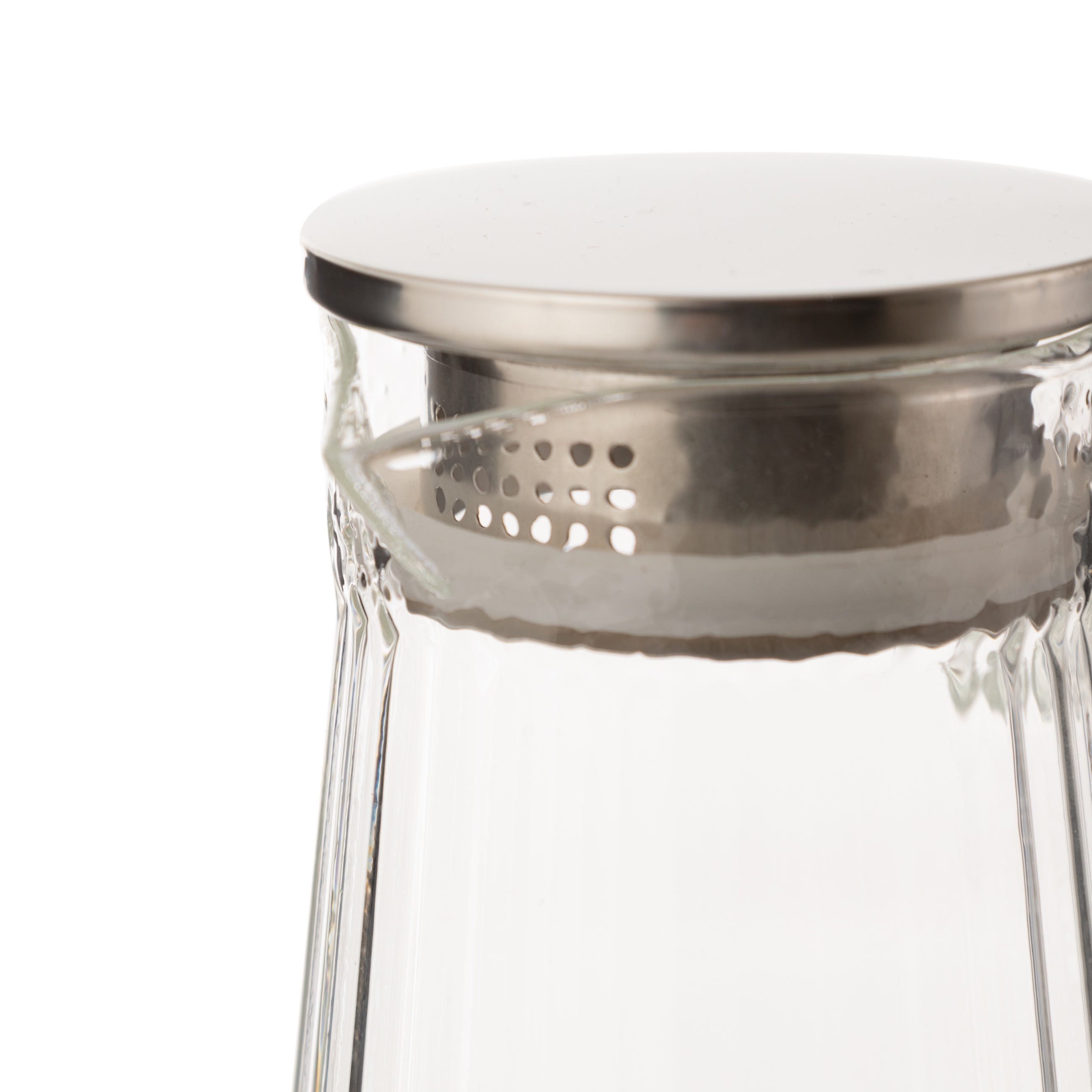 METAL KAPAKLI CAM SÜRAHI 1800 ML