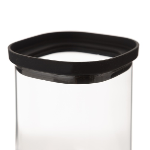  KARE CAM KAVANOZ SİLİKON-CAM KAPAK 900 ML