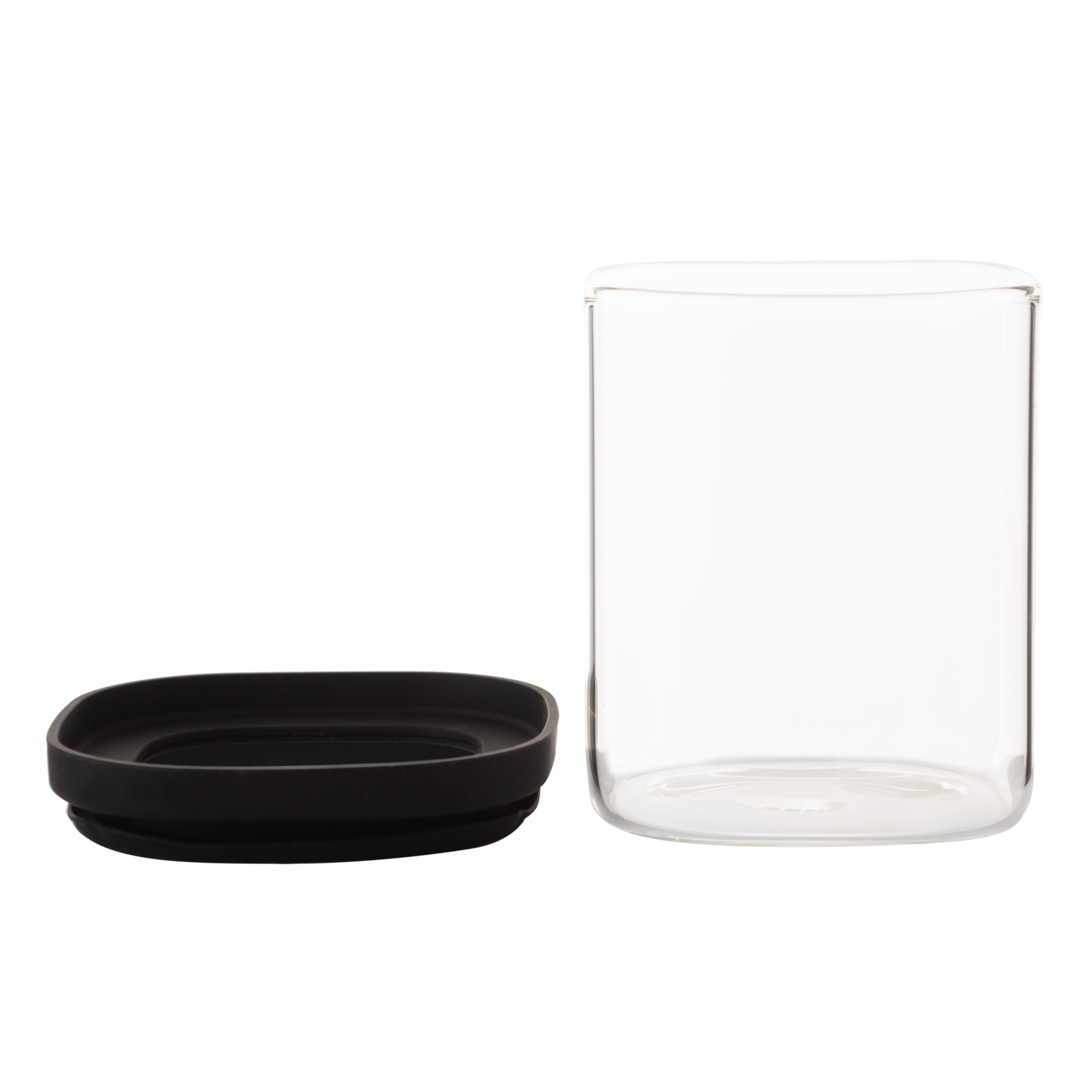 KARE CAM KAVANOZ SİLİKON-CAM KAPAK 900 ML