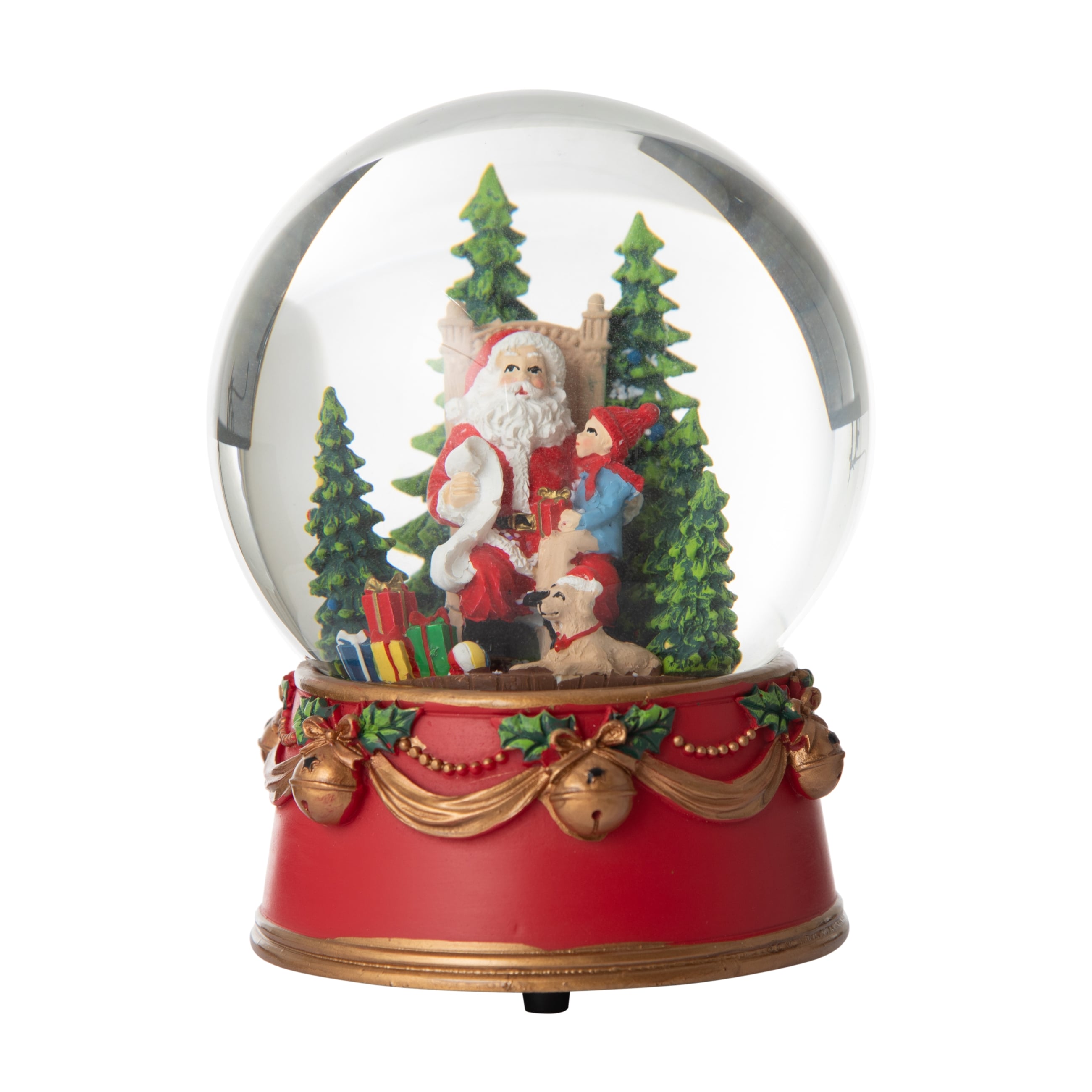 MÜZİKLİ NOEL BABA KAR KÜRESİ 12 CM