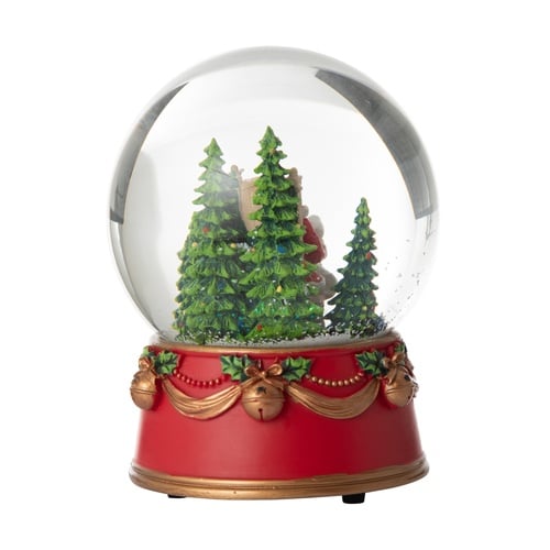  MÜZİKLİ NOEL BABA KAR KÜRESİ 12 CM