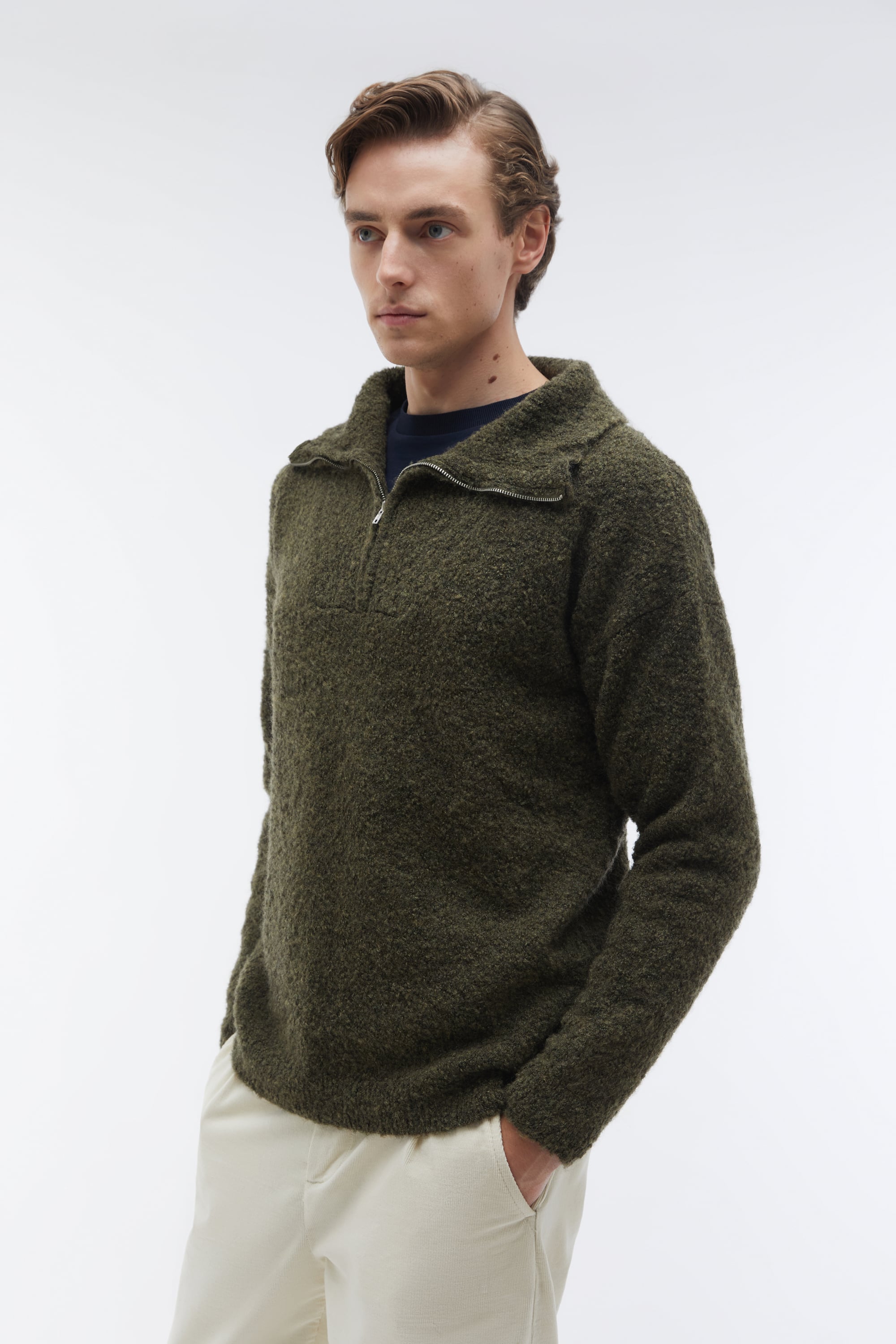 YÜN KARIŞIMLI POLO YAKA KAZAK