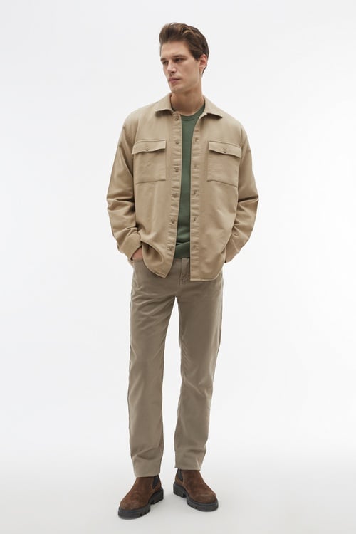 ÇİFT CEPLİ REGULAR FIT UZUN KOLLU GÖMLEK