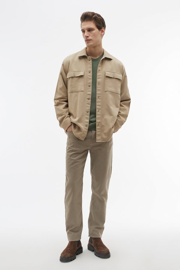 ÇİFT CEPLİ REGULAR FIT UZUN KOLLU GÖMLEK