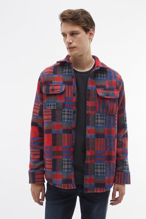 EKOSELİ ÇİFT CEPLİ GÖMLEK CEKET