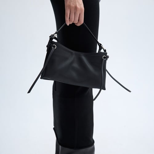 DERİ GÖRÜNÜMLÜ OMUZ ÇANTASI