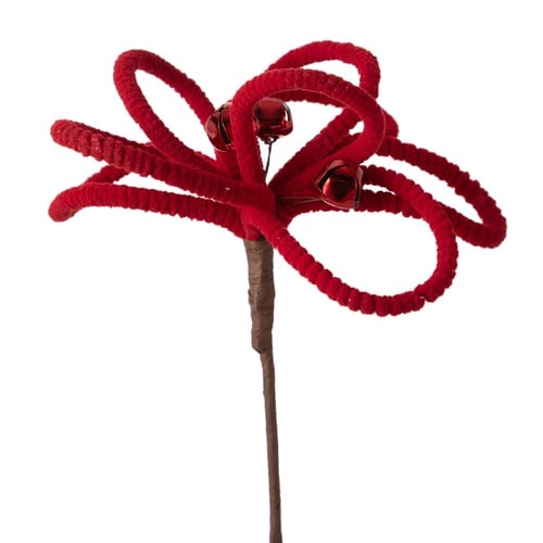 KIRMIZI KADİFE ÇİÇEK 24 CM