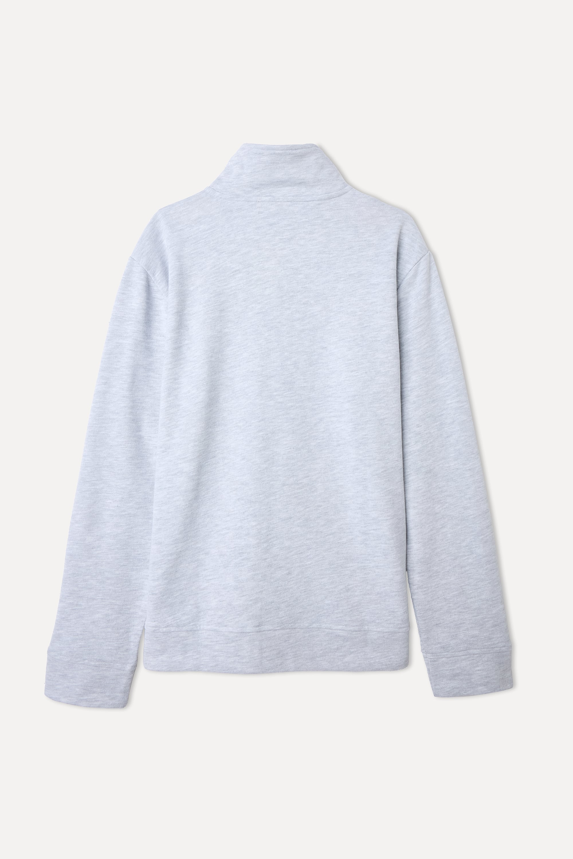 FERMUARLI DİK YAKA SWEATSHIRT